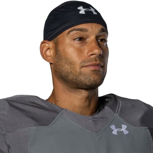 Athlete in Under Armour gear looking forward