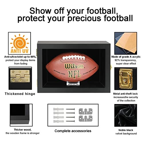 Football Case Display Case