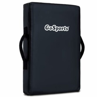 GoSports black punching pad with handles.