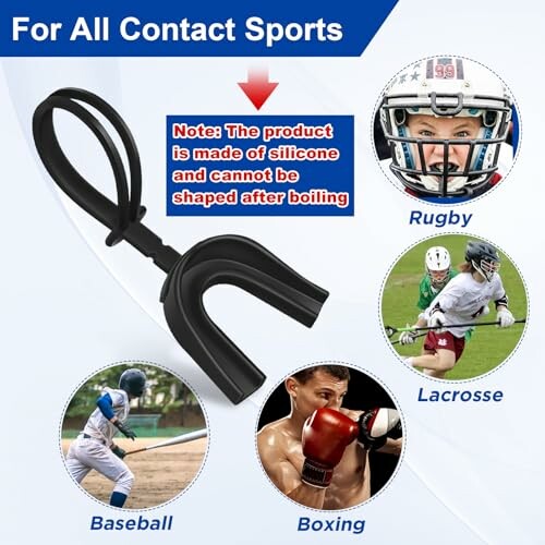 Dunzy 20 Pcs Strapped Mouth Guard