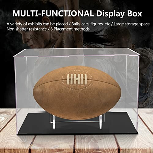 Clear Football Display Case