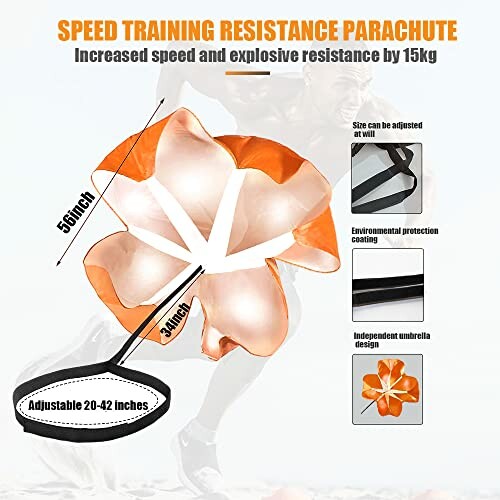 Running Speed Training Resistance Parachute